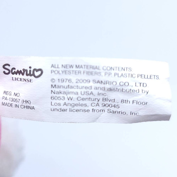 Hello Kitty Plush 2009 35th Anniversary Pink White 6" - Picture 3 of 3